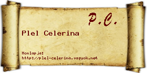 Plel Celerina névjegykártya